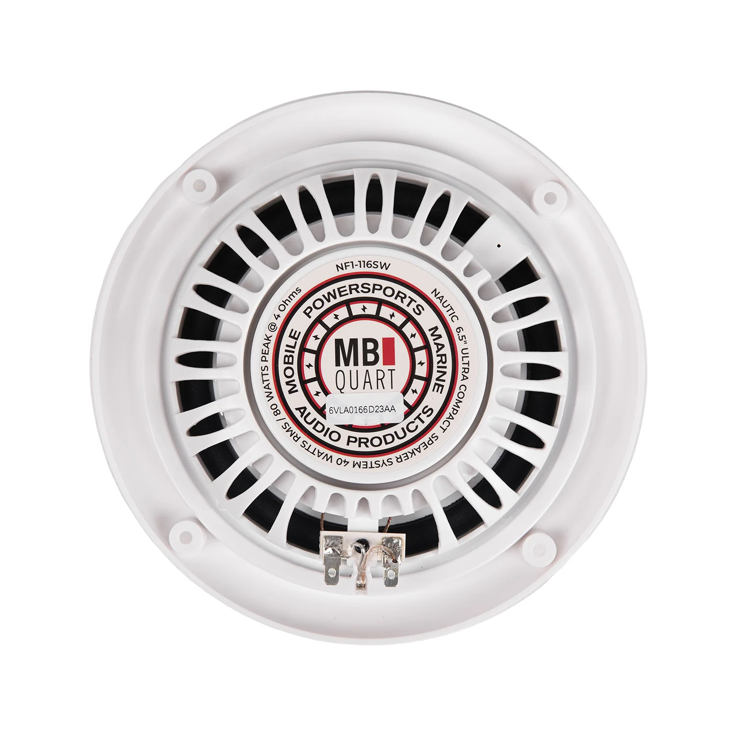 MBQuart 6.5" 2-Way Coaxial Slim Fit Nautic Formula Speaker (White) - Image 5