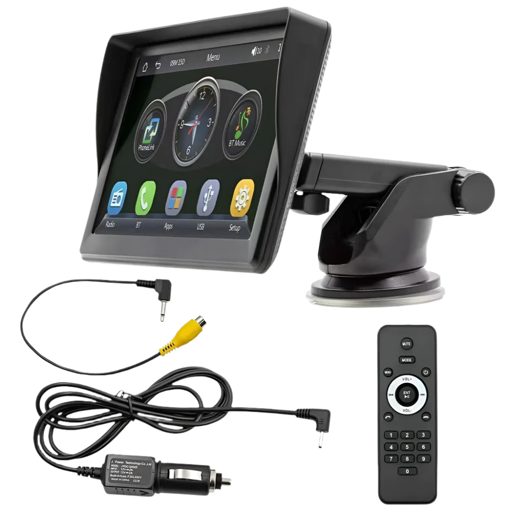 Wireless Apple CarPlay and Android Auto Car Stereo, 7'' IPS Touchscreen Multimedia Player & Bluetooth 5.0 Audio Hands Free Calling, Mirror Link/GPS/Siri/Google/Waze/GPS - Image 5